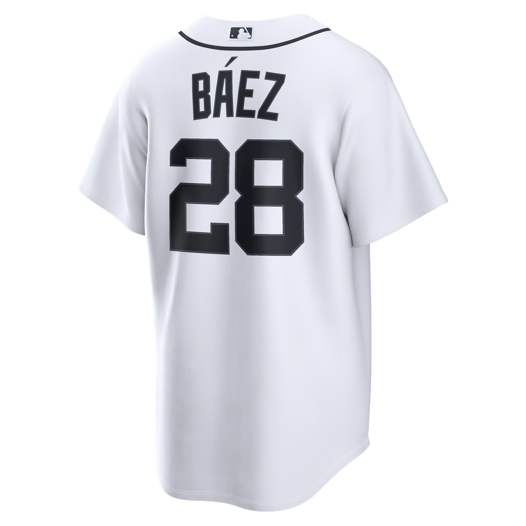 Detroit Tigers Javier Báez Home Replica Jersey — White
