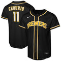 Milwaukee Brewers Jackson Chourio Youth Fashion Replica Jersey — Black