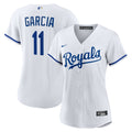 Kansas City Royals Maikel Garcia Women's Home Replica Jersey — White