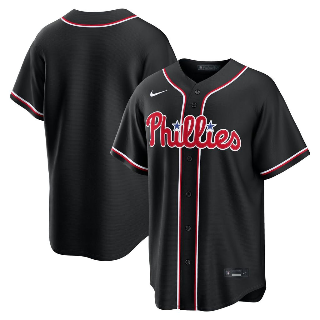 Philadelphia Phillies Fashion Replica Black Out Jersey