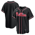 Philadelphia Phillies Fashion Replica Black Out Jersey