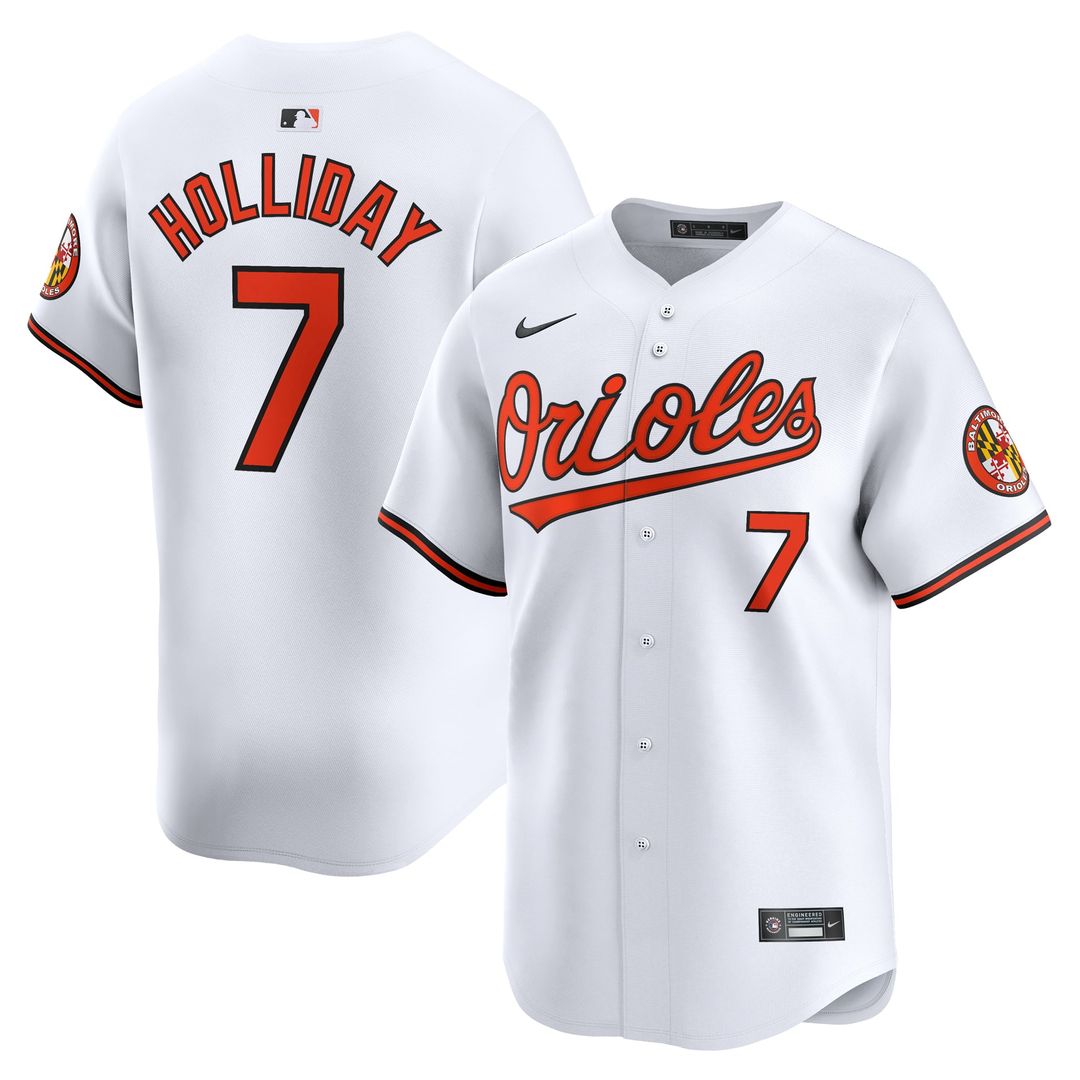 Baltimore Orioles Jackson Holliday Home Limited Jersey — White