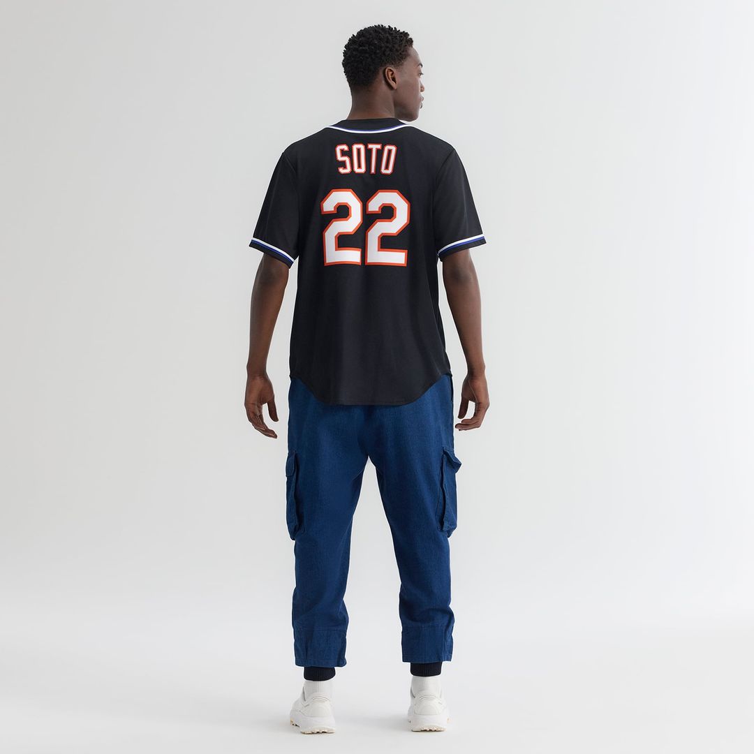 New York Mets Juan Soto Fashion Replica Black Out Jersey