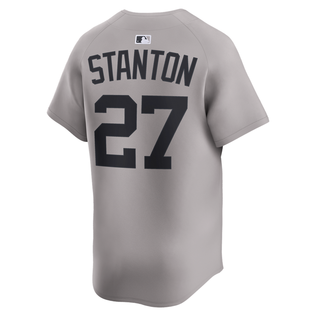 New York Yankees Giancarlo Stanton Road Limited Jersey — Gray