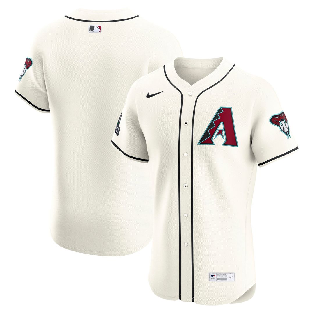 Arizona Diamondbacks Home Elite Jersey — Cream