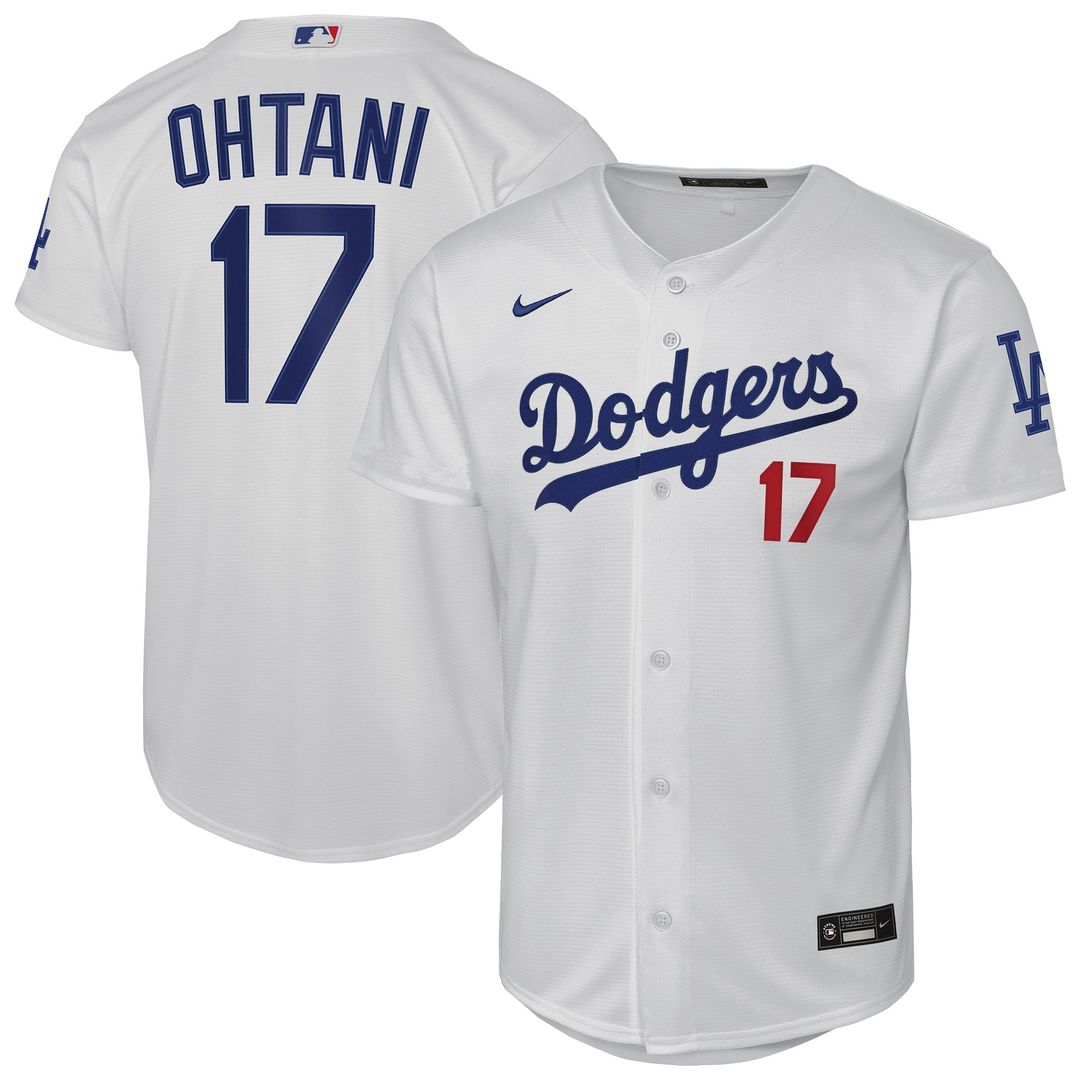 Los Angeles Dodgers Shohei Ohtani Youth Home Stadium Jersey — White