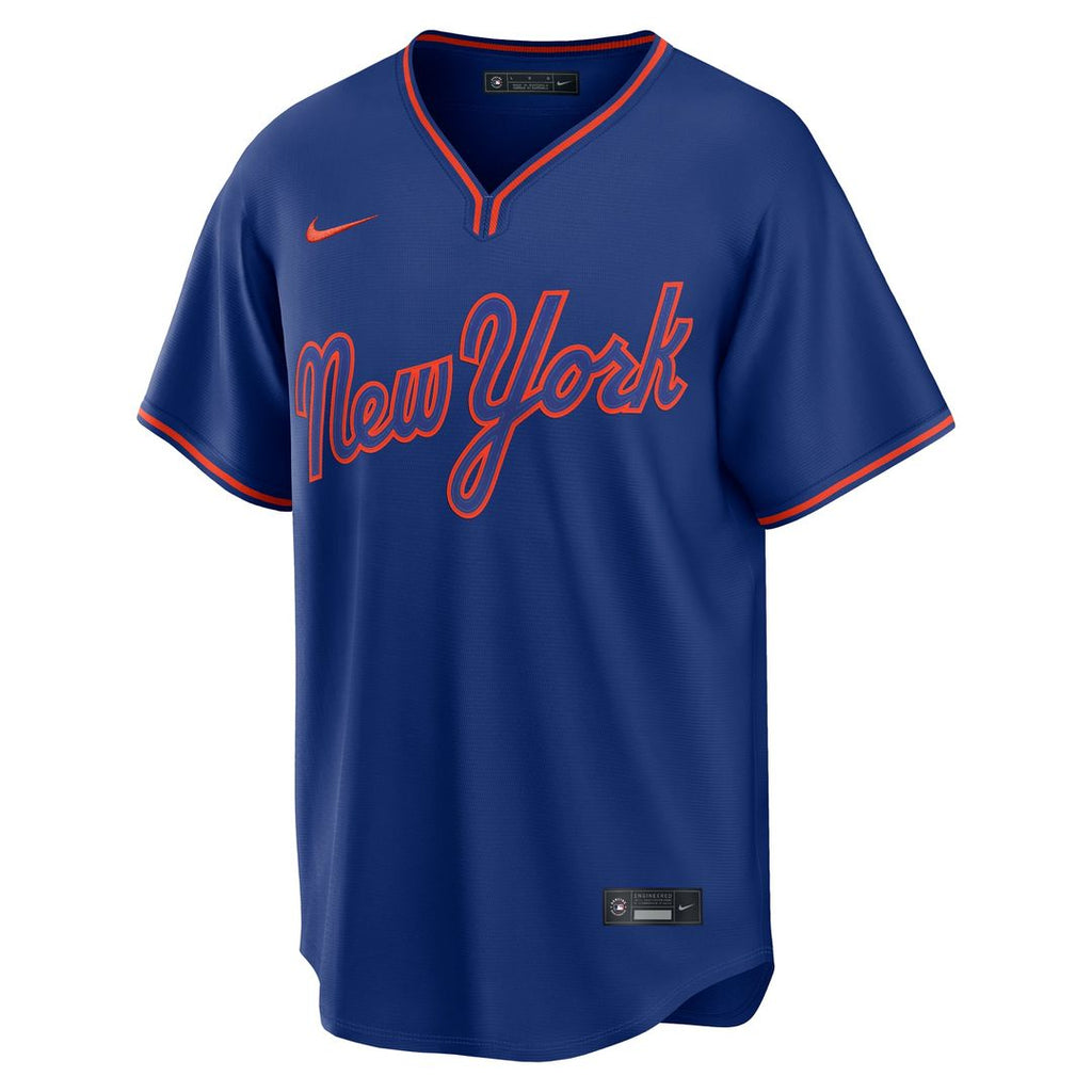 New York Mets Freddy Peralta Alternate Replica Jersey — Royal