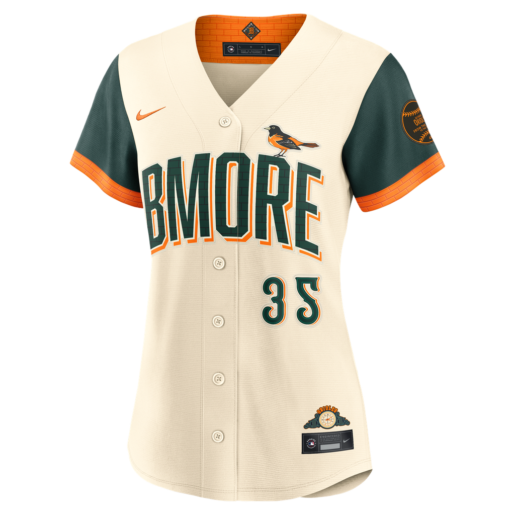 Baltimore Orioles Adley Rutschman Women's 2026 City Connect Stadium Jersey — Cream