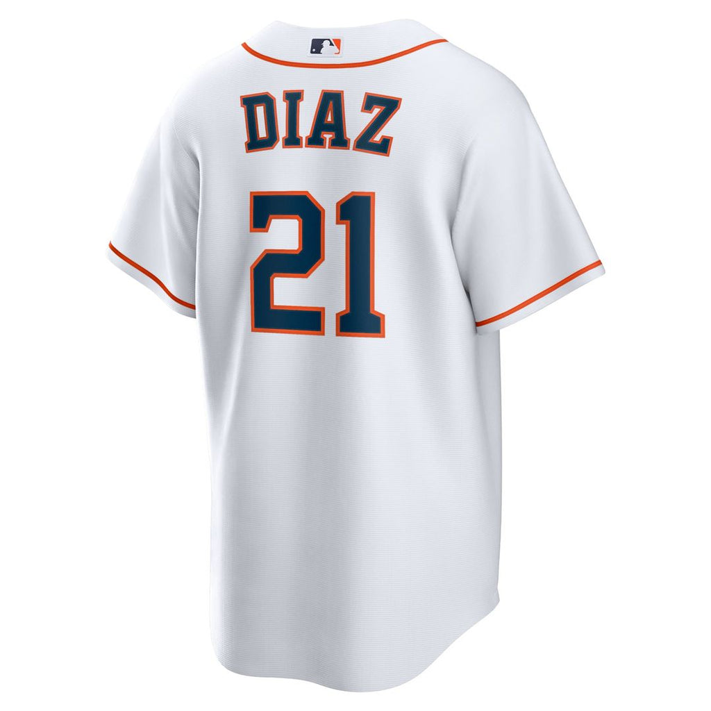 Houston Astros Yainer Diaz Home Replica Jersey — White