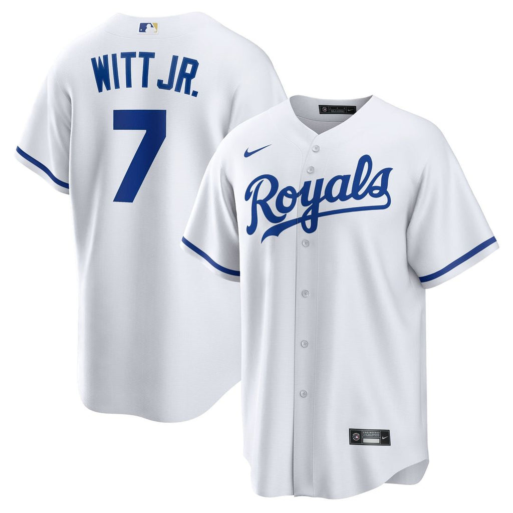Kansas City Royals Bobby Witt Jr. Home Replica Jersey — White