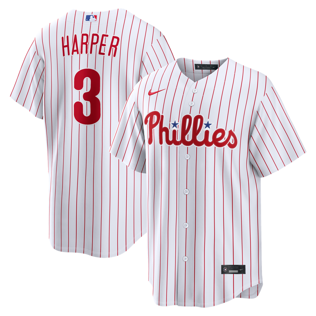 Philadelphia Phillies Bryce Harper Home Replica Jersey — White