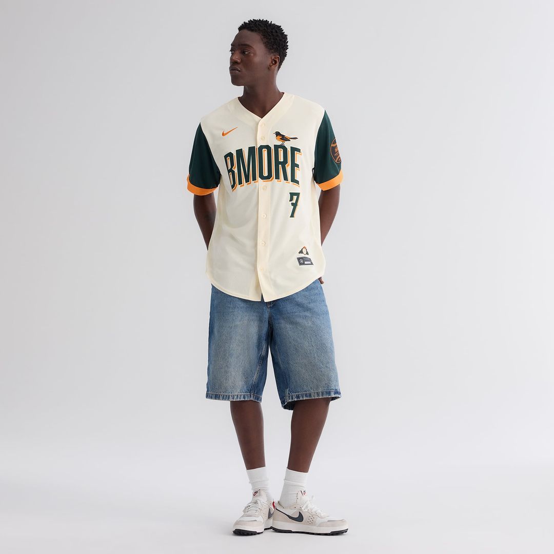 Baltimore Orioles Jackson Holliday 2026 City Connect Stadium Jersey — Cream