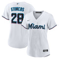 Miami Marlins Kyle Stowers Women's Home Replica Jersey — White