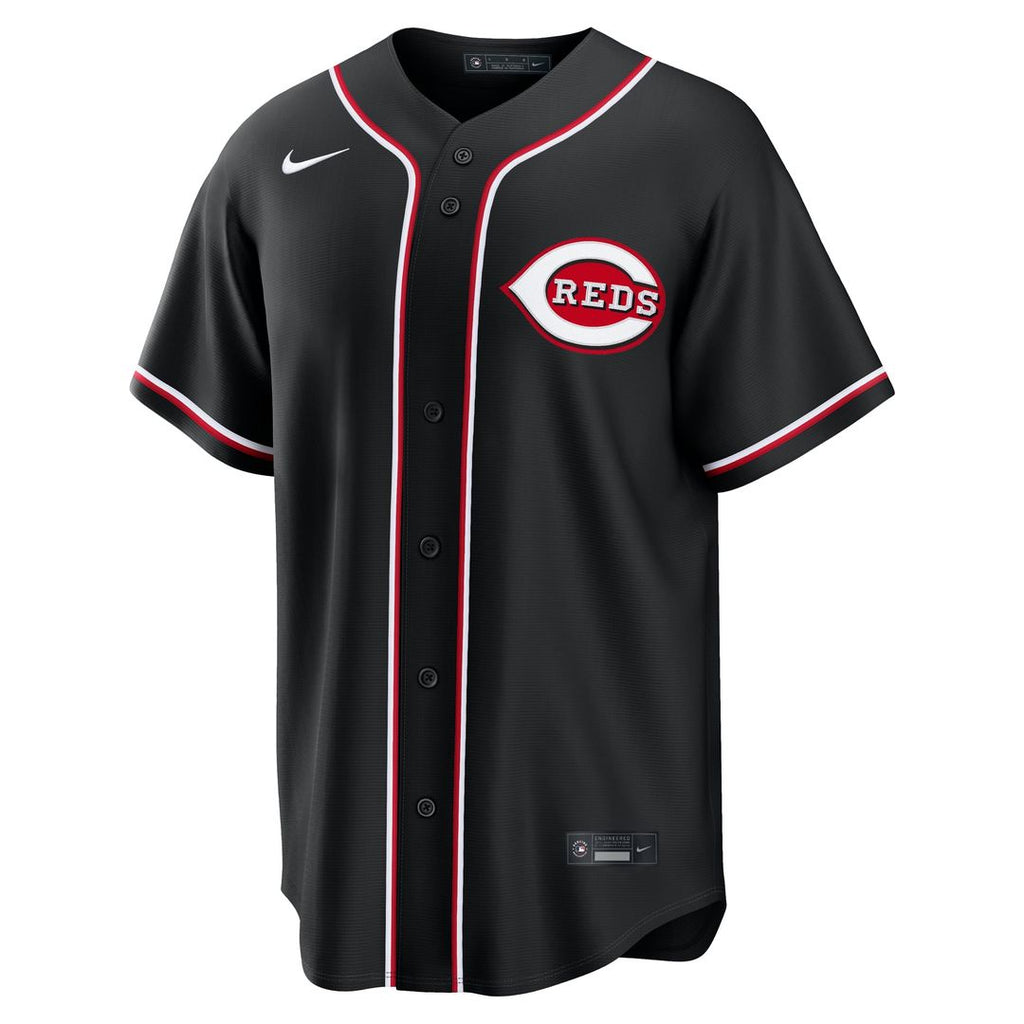 Cincinnati Reds Fashion Replica Black Out Jersey