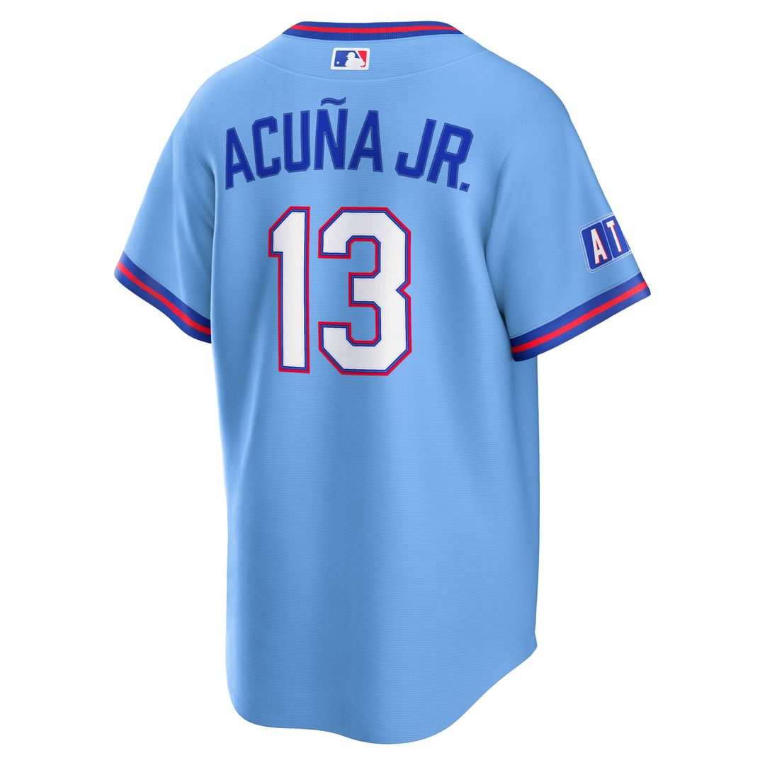 Atlanta Braves Ronald Acuña Jr. 2026 City Connect Stadium Jersey — Powder Blue