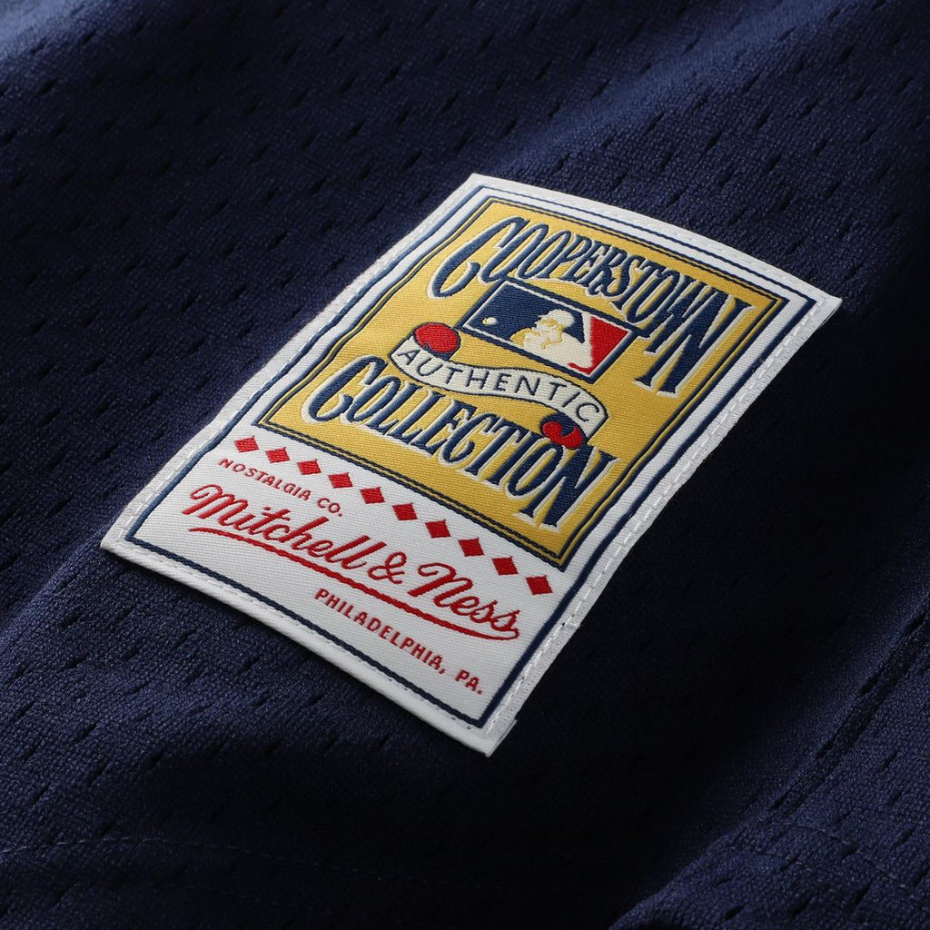 Bo Jackson California Angels Cooperstown Mesh Batting Practice Button-Up Jersey — Navy