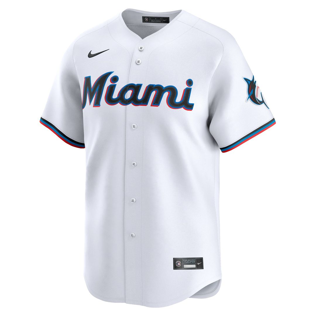 Miami Marlins Sandy Alcantara Home Limited Jersey — White