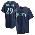 Seattle Mariners Cal Raleigh Road Replica Jersey — Navy