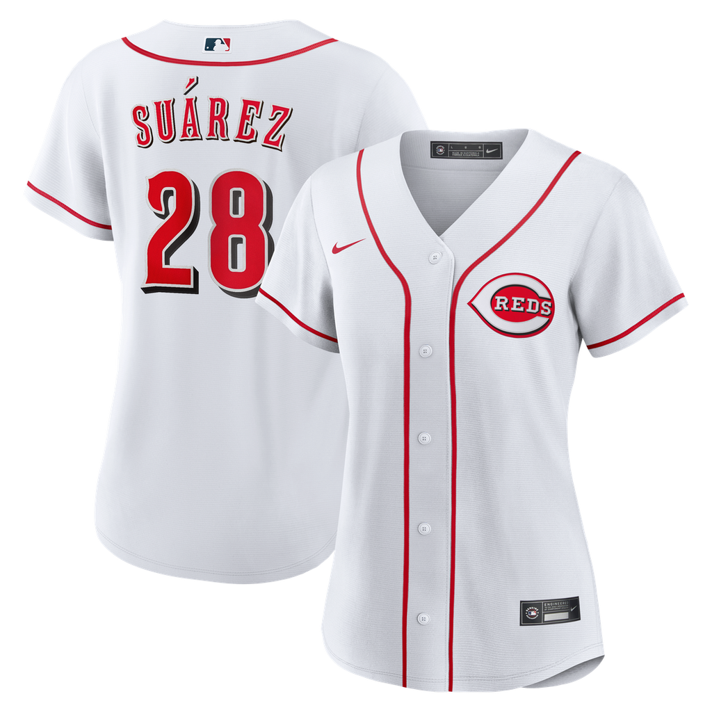 Cincinnati Reds Eugenio Suárez Women's Home Replica Jersey — White