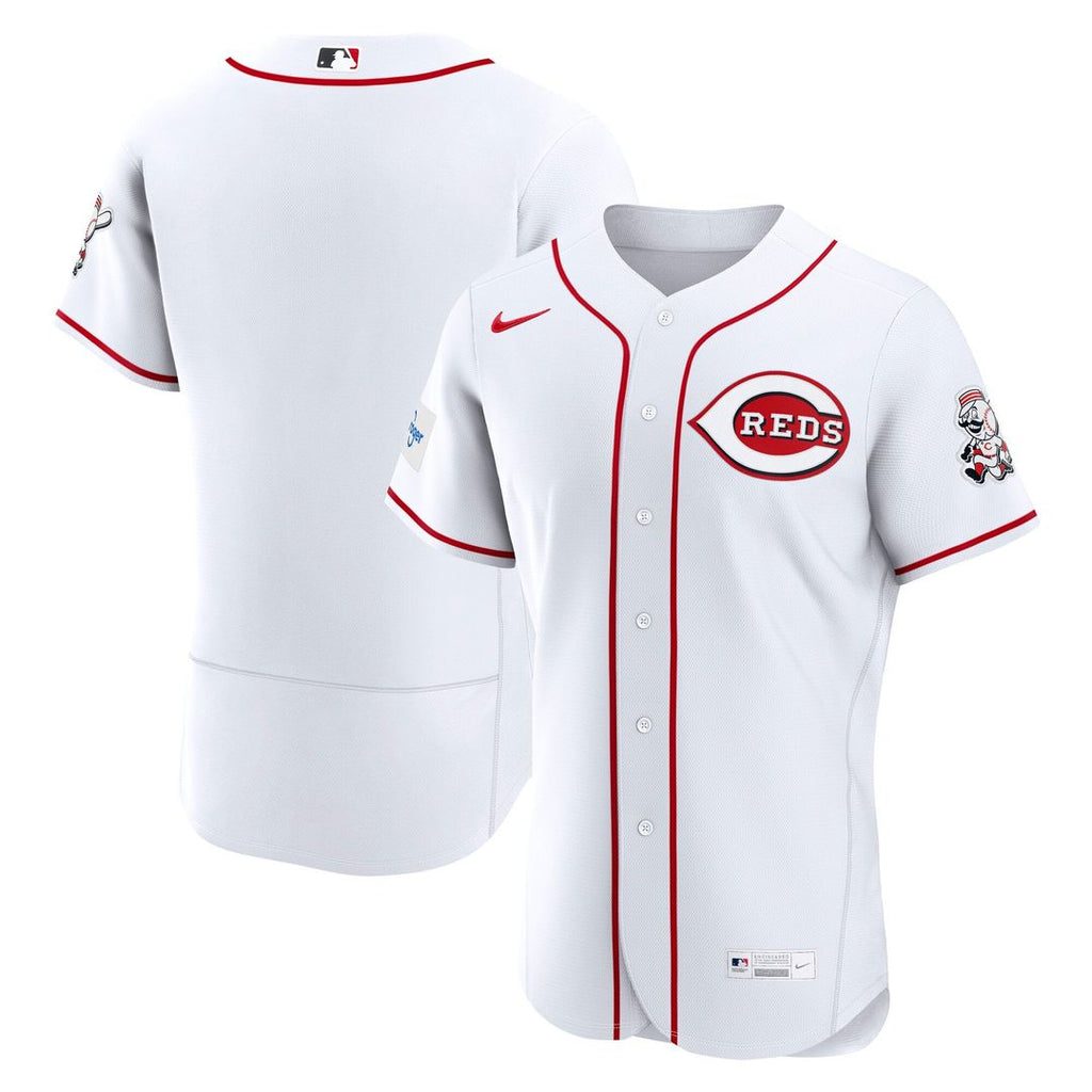 Cincinnati Reds Home Authentic Jersey — White