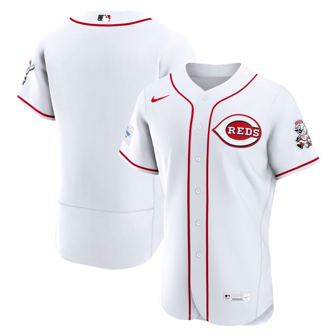 Cincinnati Reds Home Authentic Jersey — White