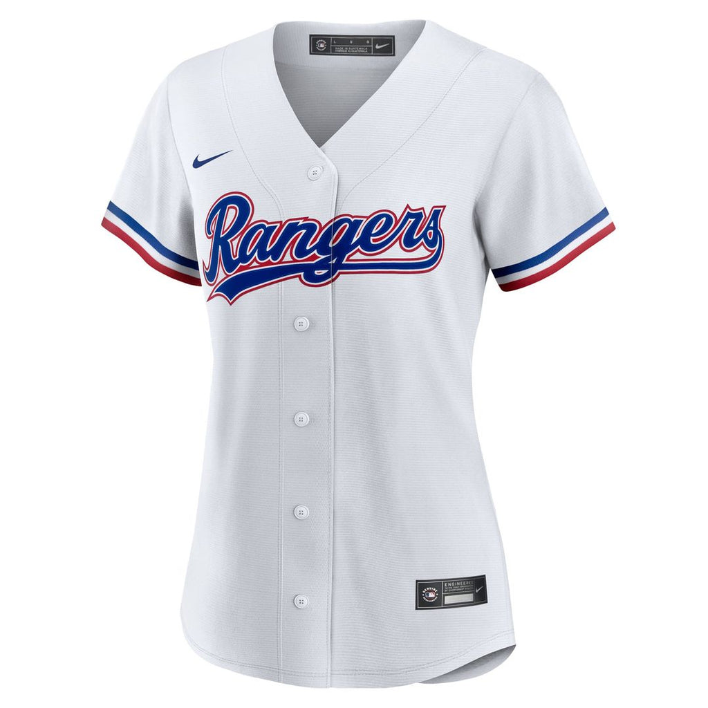 Texas Rangers Wyatt Langford Women's Home Replica Jersey — White
