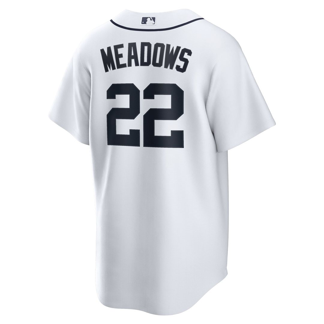 Detroit Tigers Parker Meadows Home Replica Jersey — White