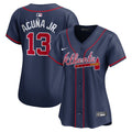Atlanta Braves Ronald Acuña Jr. Women's Alternate Limited Jersey — Navy