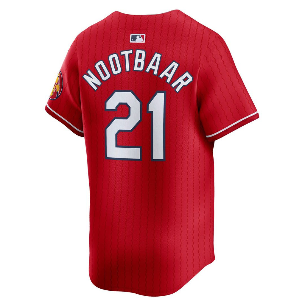 St. Louis Cardinals Lars Nootbaar City Connect Limited Jersey — Red