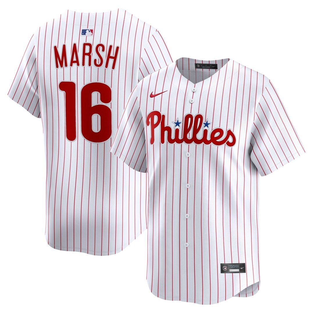 Philadelphia Phillies Brandon Marsh Home Limited Jersey — White