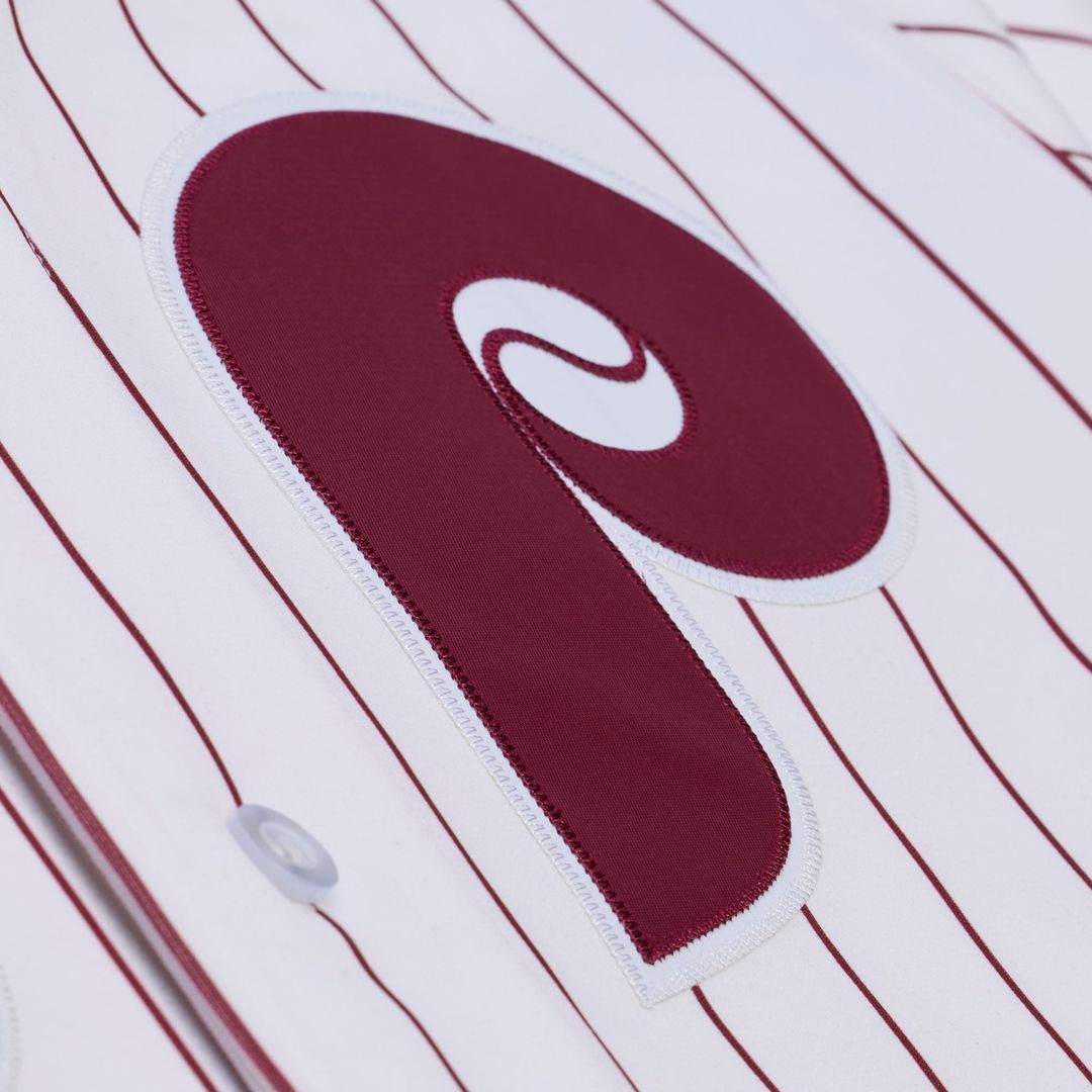 Philadelphia Phillies Chase Utley 2003 Cooperstown Authentic Jersey — White