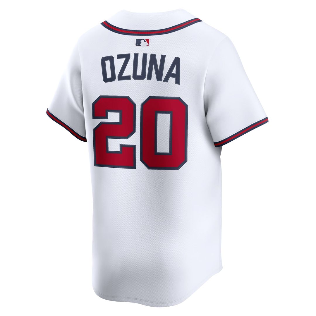 Atlanta Braves Marcell Ozuna Home Limited Jersey — White