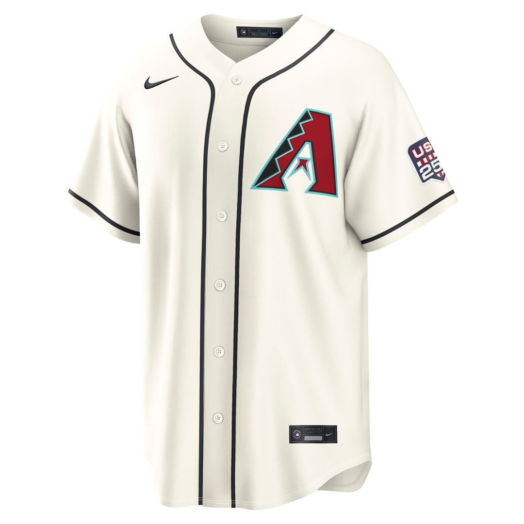 Arizona Diamondbacks Corbin Carroll USA 250 Fourth of July Home Stadium Jersey — Cream