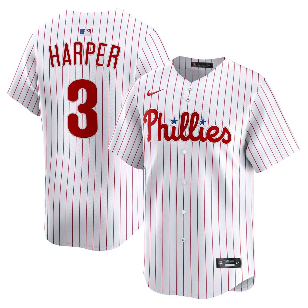 Philadelphia Phillies Bryce Harper Road Limited Jersey — Gray