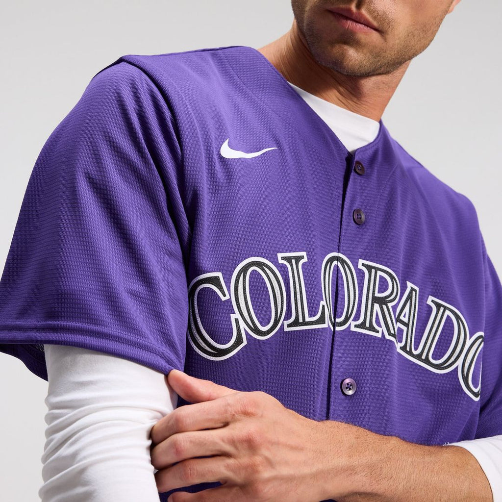 Colorado Rockies Alternate Replica Team Jersey — Purple