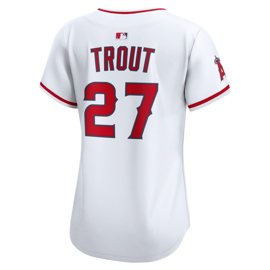 Los Angeles Angels Mike Trout Women's Home Limited Jersey — White