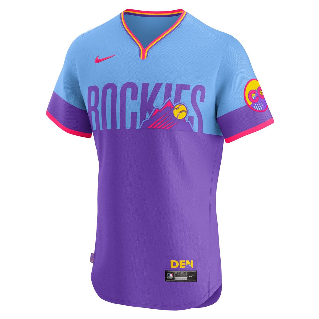 Colorado Rockies 2025 City Connect Elite Jersey — Purple