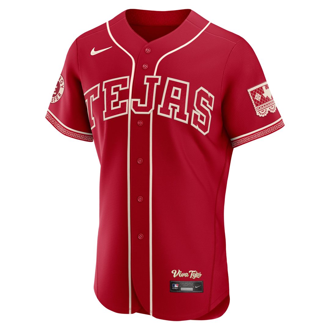 Texas Rangers Corey Seager 2026 City Connect Authentic Sponsor Patch Jersey — Red