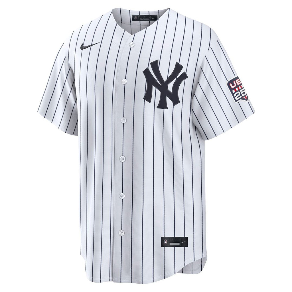 New York Yankees Aaron Judge USA 250 Fourth of July Home Stadium Jersey — White