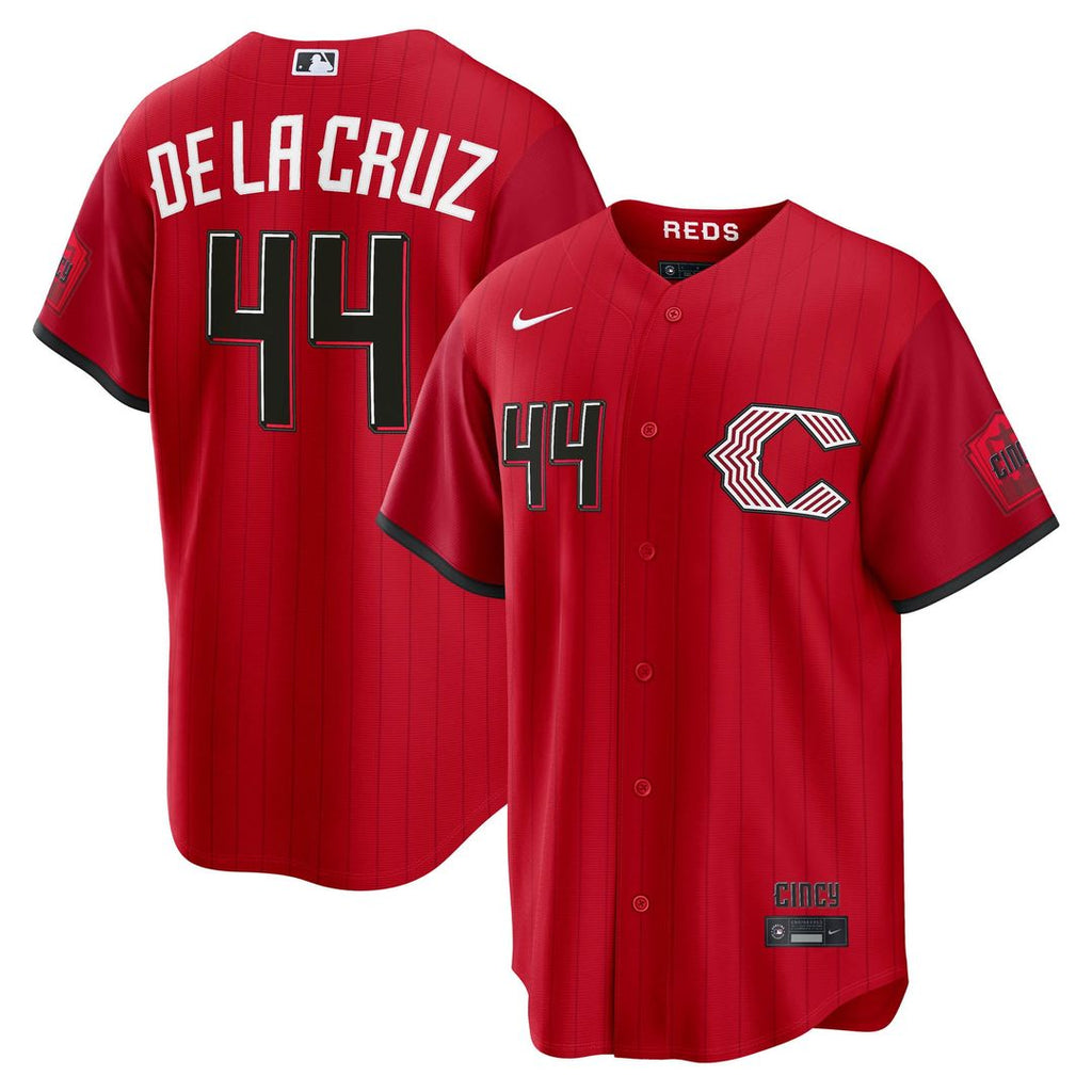 Cincinnati Reds Elly De La Cruz 2026 City Connect Stadium Jersey — Red