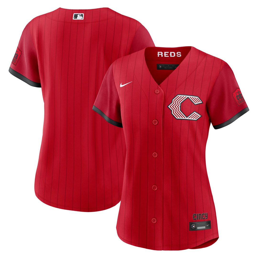 Cincinnati Reds Women's 2026 City Connect Stadium Jersey — Red