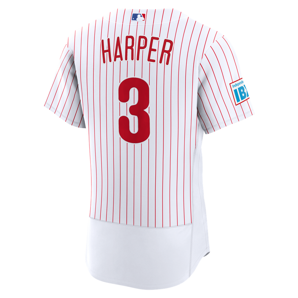 Philadelphia Phillies Bryce Harper Alternate Authentic Sponsor Patch Jersey — Light Blue