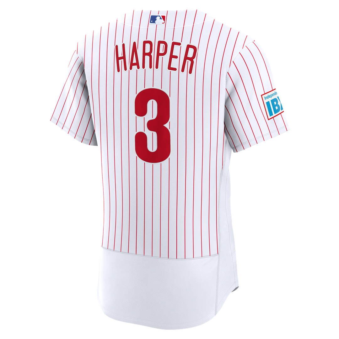 Philadelphia Phillies Bryce Harper Alternate Authentic Sponsor Patch Jersey — Cream