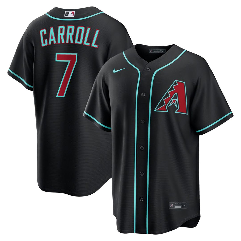 Arizona Diamondbacks Corbin Carroll Alternate Replica Jersey — Black