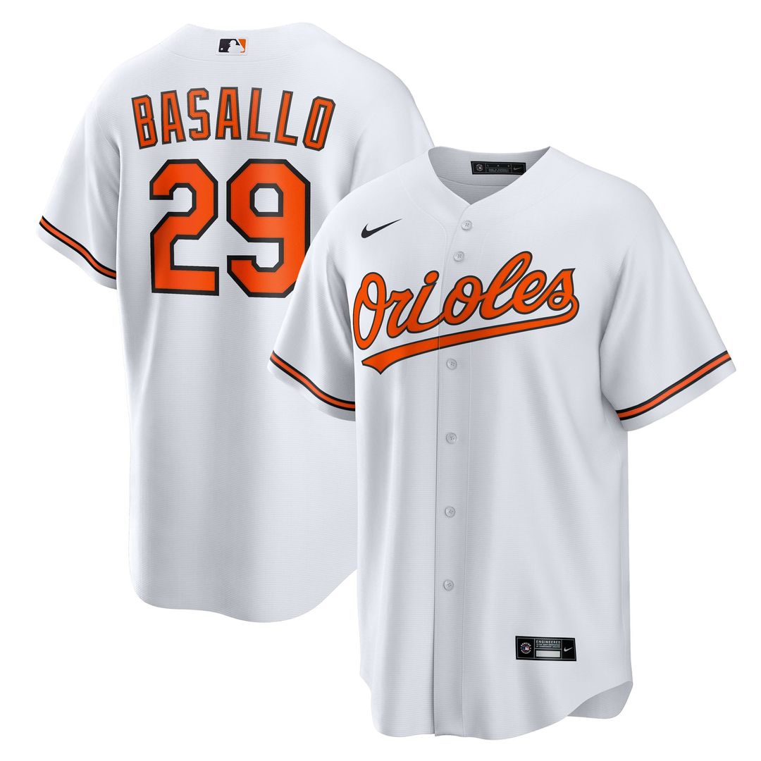 Baltimore Orioles Samuel Basallo Replica Jersey — White