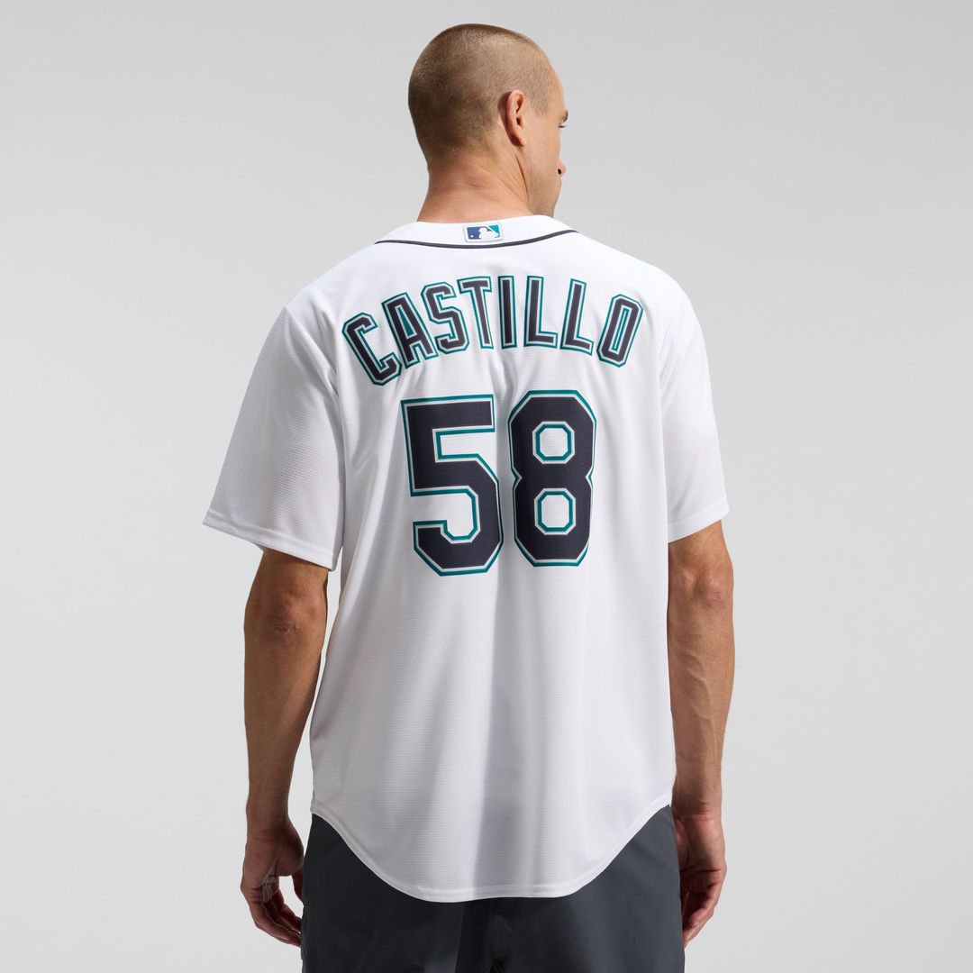Seattle Mariners Luis Castillo Home Replica Jersey — White