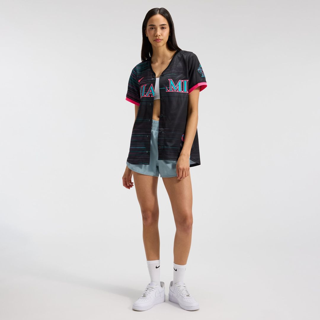 Miami Marlins Women's 2025 City Connect Limited Jersey — Black