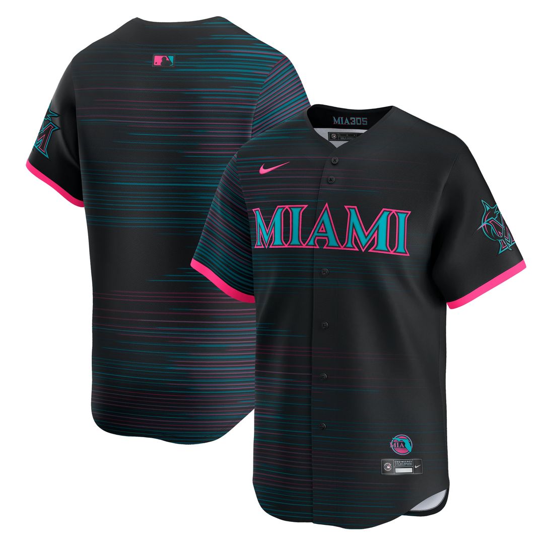 Miami Marlins 2025 City Connect Limited Jersey — Black