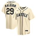 Seattle Mariners Cal Raleigh Alternate Replica Jersey — Cream