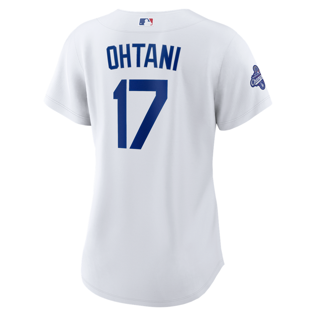 Los Angeles Dodgers Shohei Ohtani Women's 2025 World Series Champions Home Replica Jersey — White
